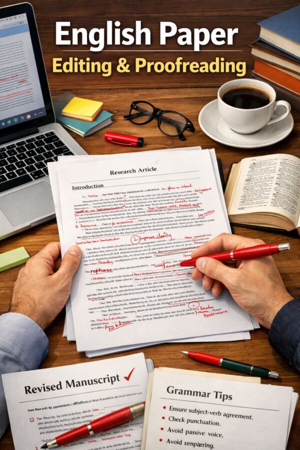 ویرایش و بازبینی مقاله انگلیسی